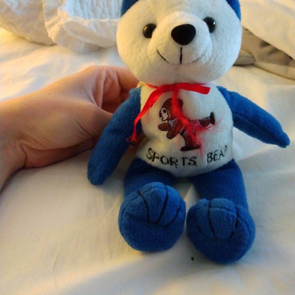 Custom made ice skating beanie baby